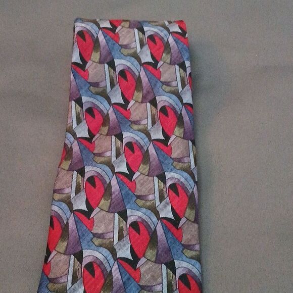 Cocktail Collection multicolor 100% silk tie - Picture 3 of 7